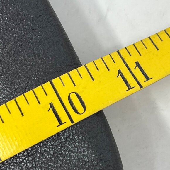 Genuine Leather Crossbody Shoulder Bag Flap Front Brown Gold Detachable Strap - Picture 6 of 12